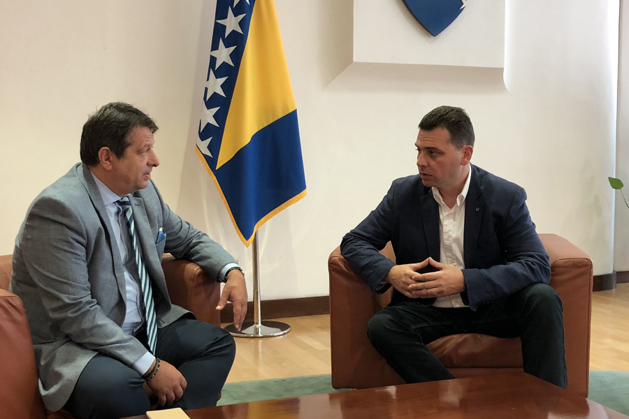 Poslanik u Predstavničkom domu PSBiH Saša Magazinović razgovarao sa zamjenikom ministra za zaštitu životne sredine i prostornog planiranja Makedonije 